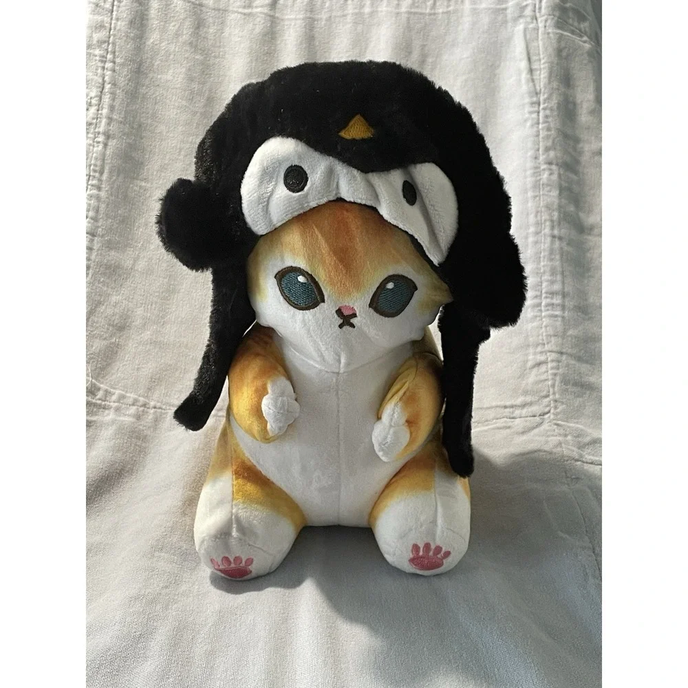 NWOT Adorable Orange‎ Cat in a Penguin Hat - 9